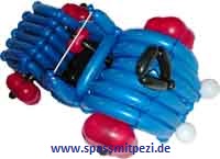 Ballonmodellage - Auto geknotet von Luftballonmodellierer -in Pezi