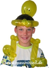 Ballonhut - lustiges gelbes Männchen